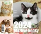 Kalendář 2024 Mazlivé kočky, stolní, týdenní, 150 X 130 mm