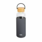 Šedá skleněná láhev 500 ml