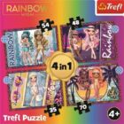 Trefl Puzzle Rainbow High: Módní panenky 4v1 (35,48,54,70 dílků)