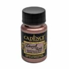 Metalická akrylová barva Cadence Dora Metalic - starorůžová / 50 ml