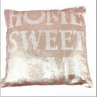 Flitrový polštář s výplní HOME SWEET HOME