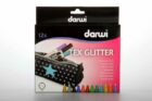 DARWI TEX GLITTER fixy na textil sada 12 x 6 ml