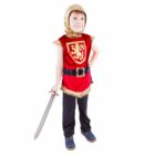 Dětský kostým rytíř s erbem červený (S)