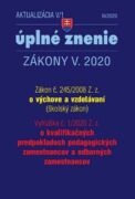 Aktualizácia V/1 2020 - Zákon o výchove a vzdelávaní - Školský zákon (e-kniha)