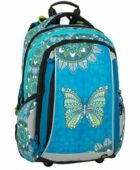 Bagmaster Dívčí školní batoh MERCURY 9 B TURQUOISE/WHIT