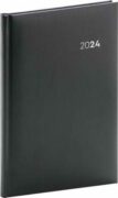 Diář 2024: Balacron - černý, týdenní, 15 × 21 cm