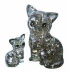 3D Crystal puzzle Kočka s koťátkem / 49 dílků