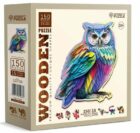 Dřevěné puzzle Moderní sova