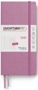 Weekly Planner & Notebook 2026 Wallet (B6+ x A6) Dusty Rose - tečkovaný