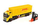 DHL NÁKLADNÍ AUTO VOLVO FH 16 S VYSOKOZDVIŽNÝM VOZÍKEM 35 CM
