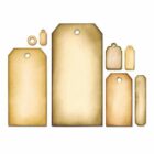 SIZZIX Framelits vyřezávací kovové šablony - visačky 8ks