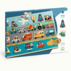 DJECO Dřevěné puzzle Vroom