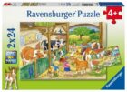 Ravensburger Puzzle - Den na farmě 2 x 24 dílků