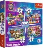 Puzzle Tlapková patrola: Hrdinové 4v1 (35,48,54,70 dílků)
