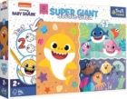 Oboustranné puzzle Baby Shark SUPER GIANT