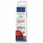 Faber - Castell Popisovač Pitt Artist Pen Handlettering 4 ks