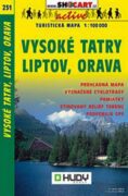SC 231 Vysoké Tatry, Liptov, Orava 1:100 000
