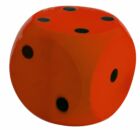 Androni Kostka měkká - velikost 10 cm červená