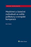 Mezitímní a částečné rozhodnutí ve světle judikatury a evropské komparace (e-kniha)