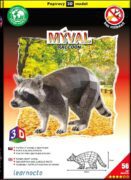 Mýval – Papírový 3D model/56 dílků